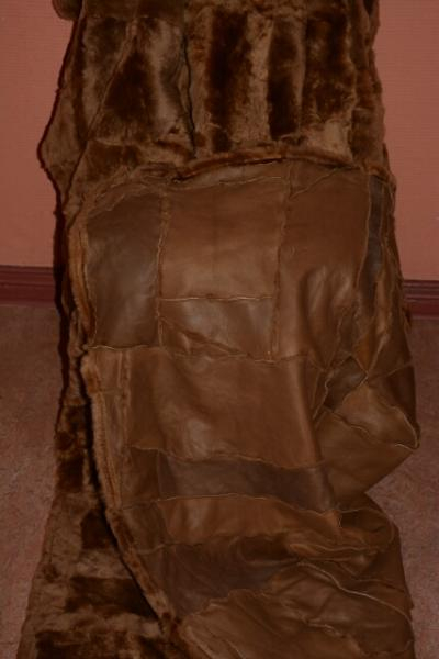 Lammfelldecke Brauner Karneol geschoren 200x160cm